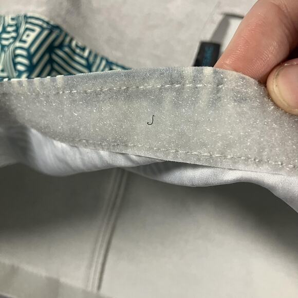 Lovesac Pillow Cover Geometric Pattern Gray Blue Large 33x27 Replacement Velour - Picture 7 of 16